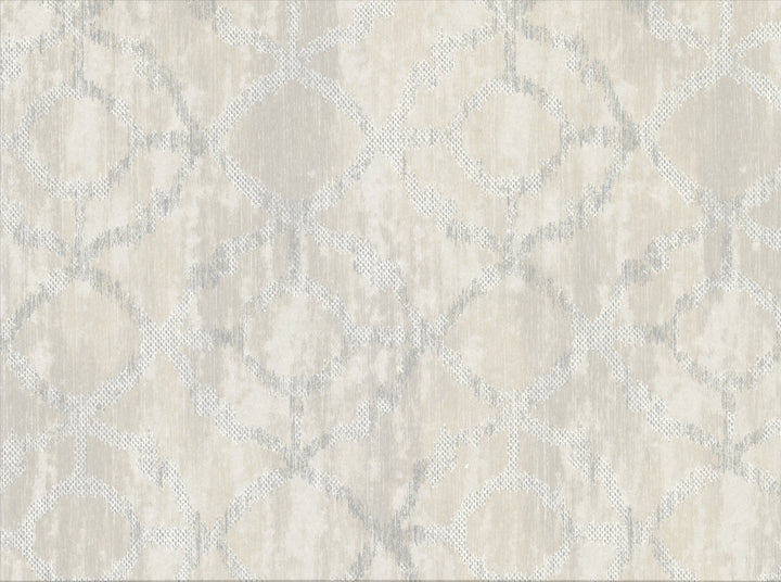 Dashwood Neutral Distressed Geometric Wallpaper by Brewster Riva Covers about 60.3 square feet 27.5-in by 26.3-ft long roll Unpasted 25 - Fabric Carolina -
