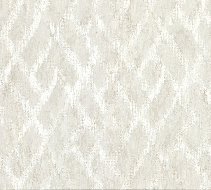 Bunter Bone Distressed Geometric Wallpaper by Brewster Riva Covers about 57.8 square feet 21-in by 33-ft long roll Unpasted 25 - Fabric Carolina -