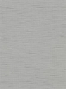 Chorus Pewter Faux Grasscloth Wallpaper by Warner