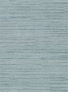 Coltrane Teal Faux Grasscloth Wallpaper by Warner