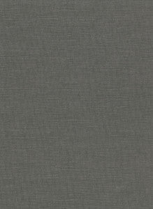 Parker Charcoal Faux Linen Wallpaper by Warner