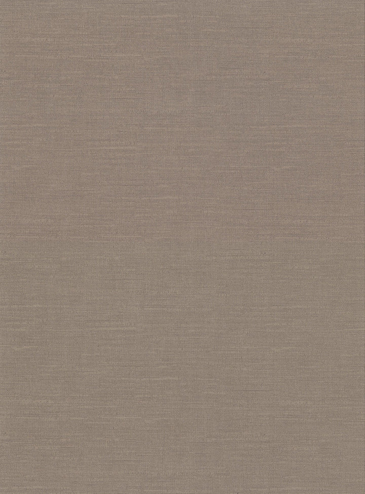 Parker Brown Faux Linen Wallpaper by Warner Warner Basics V Covers about 60.8 square feet 27-in by 27-ft long roll Unpasted 0 - Fabric Carolina -
