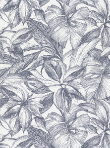Simone Denim Tropical Wallpaper by Warner