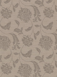 Holiday Brown Jacobean Wallpaper by Warner
