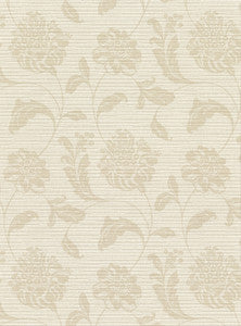 Holiday Beige Jacobean Wallpaper by Warner