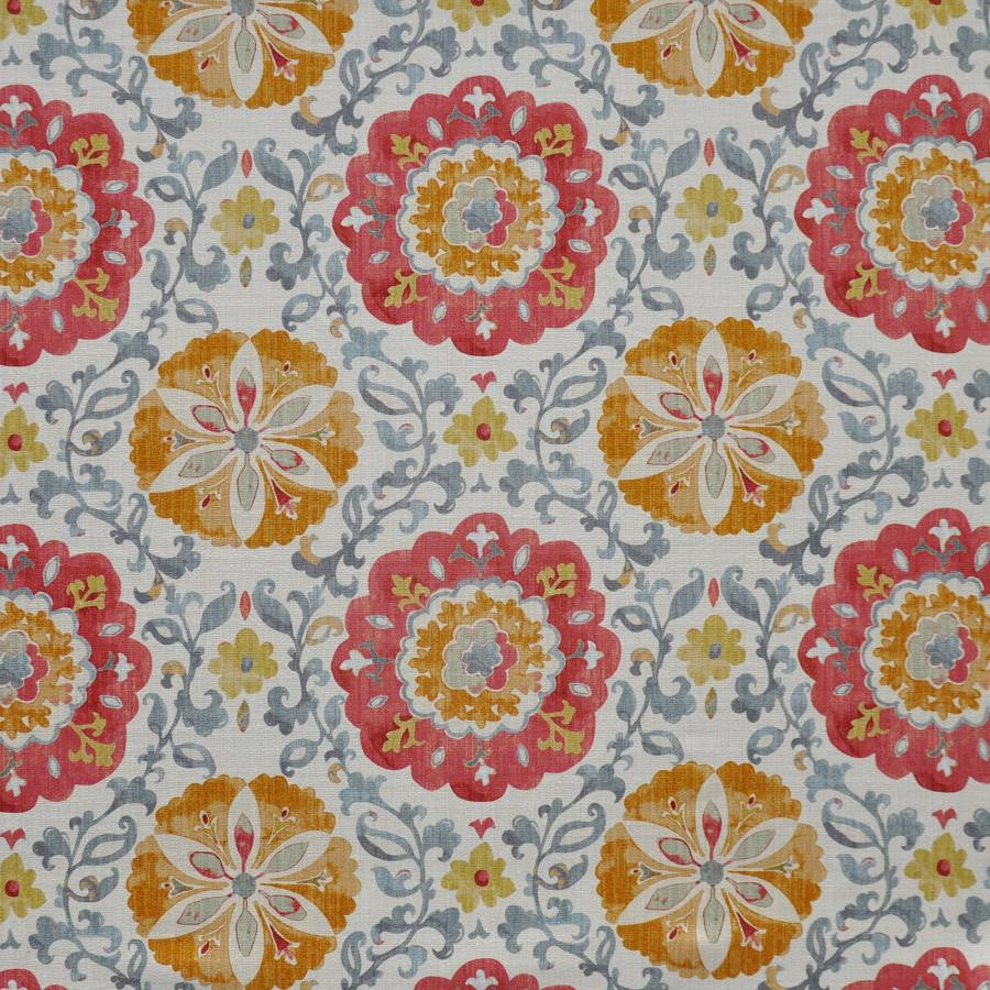 Zavin # 512 Gingersnap by Maxwell Designer Fabric Print Gallery 100% COTTON PERU V-13.5"H-13.5" 54" - Swanky Fabrics -