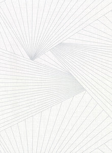 Berkeley White Geometric Faux Grasscloth Wallpaper by Warner