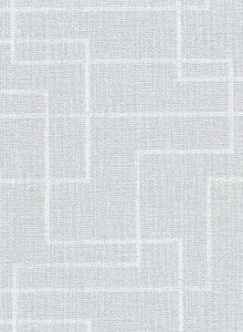 Clarendon Sky Blue Geometric Faux Grasscloth Wallpaper by Warner