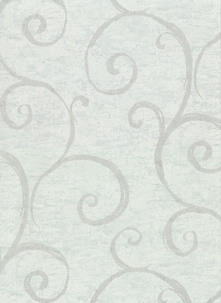 Newbury Teal Geometric Faux Plaster Wallpaper by Warner Warner Textures IX 2754 Main Street Covers about 60.8 square feet 27-in by 27-ft long roll Unpasted 20.5 - Fabric Carolina -