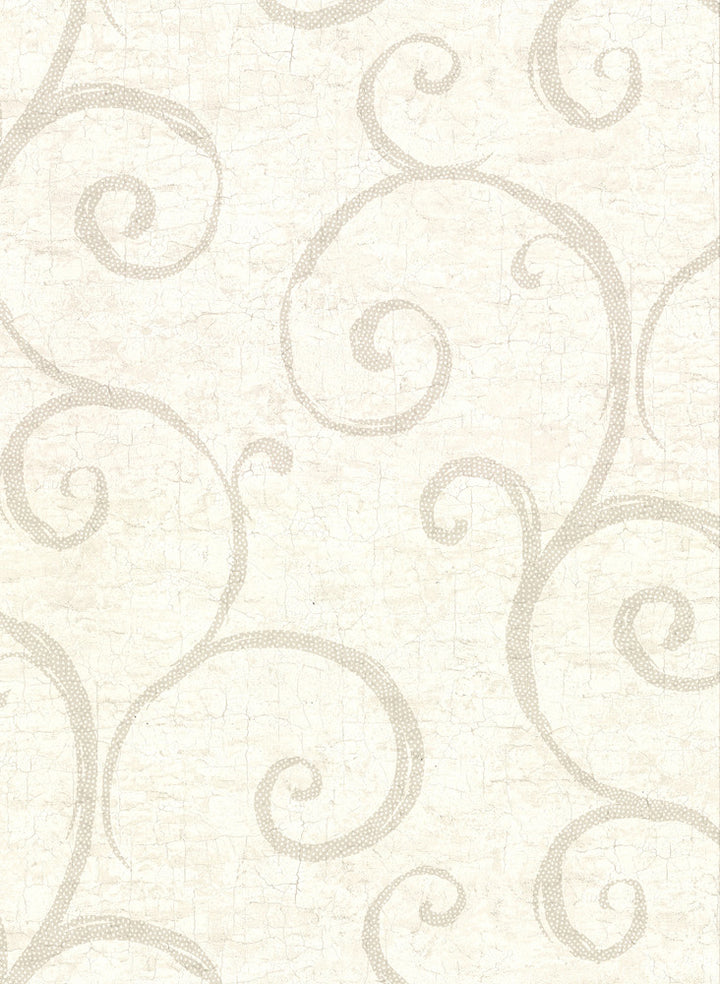Newbury Cream Geometric Faux Plaster Wallpaper by Warner Warner Textures IX 2754 Main Street Covers about 60.8 square feet 27-in by 27-ft long roll Unpasted 20.5 - Fabric Carolina -