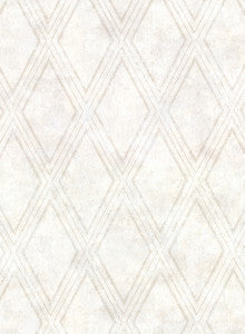 Dartmouth Cream Faux Plaster Geometric Wallpaper by Warner