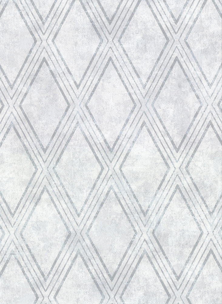 Dartmouth Sky Blue Faux Plaster Geometric Wallpaper by Warner Warner Textures IX 2754 Main Street Covers about 60.8 square feet 27-in by 27-ft long roll Unpasted 20.5 - Fabric Carolina -