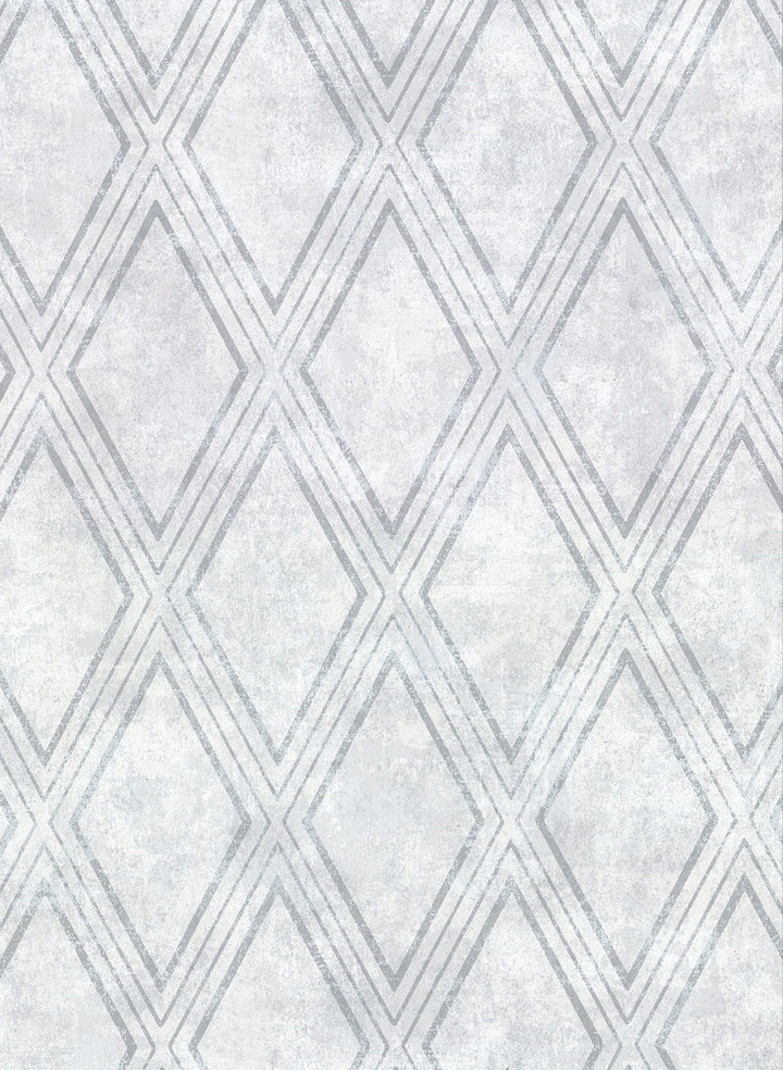 Dartmouth Sky Blue Faux Plaster Geometric Wallpaper by Warner Warner Textures IX 2754 Main Street Covers about 60.8 square feet 27-in by 27-ft long roll Unpasted 20.5 - Fabric Carolina -