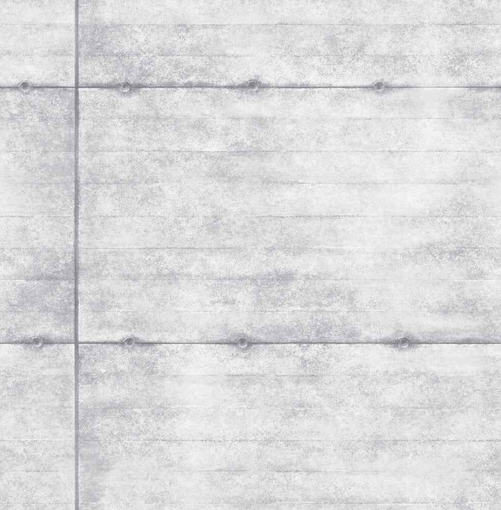 Reuther Light Grey Smooth Concrete Wallpaper by A-Street Prints Trilogy Covers about 56.4 square feet 20.5-in by 33-ft long roll Unpasted 20.8 - Fabric Carolina -