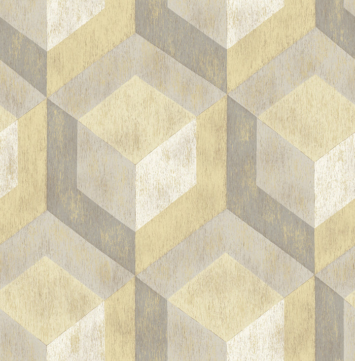 Clarabelle Beige Rustic Wood Tile Wallpaper by A-Street Prints Trilogy Covers about 56.4 square feet 20.5-in by 33-ft long roll Unpasted 20.8 - Fabric Carolina -