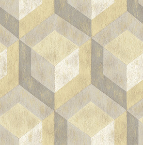 Clarabelle Beige Rustic Wood Tile Wallpaper by A-Street Prints