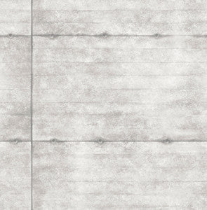 Reuther Grey Smooth Concrete Wallpaper by A-Street Prints