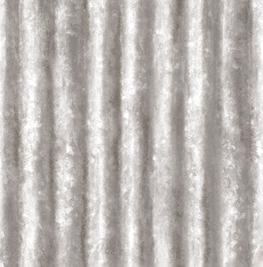 Kirkland Silver Corrugated Metal Wallpaper by A-Street Prints