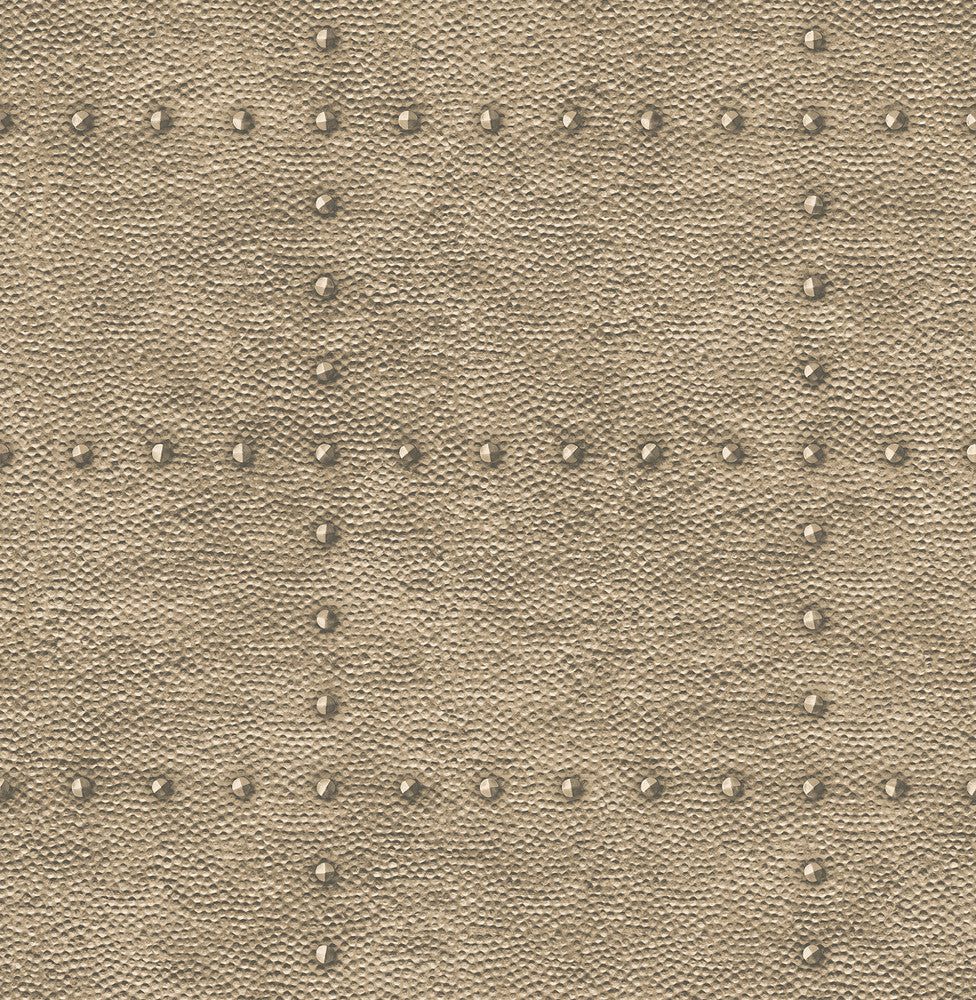 Goldberg Brown Hammered Metal Wallpaper by A-Street Prints Trilogy Covers about 56.4 square feet 20.5-in by 33-ft long roll Unpasted 21 - Fabric Carolina -