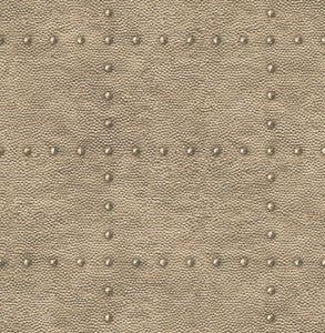 Goldberg Brown Hammered Metal Wallpaper by A-Street Prints