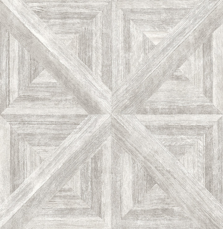 Carriage White Geometric Wood Wallpaper by A-Street Prints Trilogy Covers about 56.4 square feet 20.5-in by 33-ft long roll Unpasted 21 - Fabric Carolina -