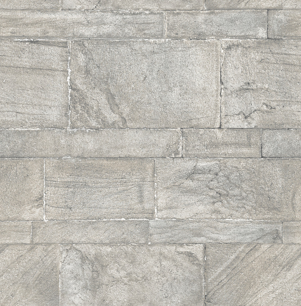 Clifton Light Grey Sandstone Wallpaper by A-Street Prints Trilogy Covers about 56.4 square feet 20.5-in by 33-ft long roll Unpasted 21 - Fabric Carolina -