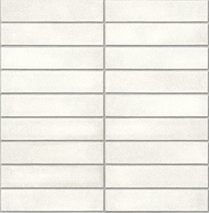 Midcentury White Modern Bricks Wallpaper by A-Street Prints