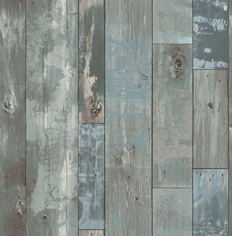 Deena Grey Weathered Wood Wallpaper by A-Street Prints Trilogy Covers about 56.4 square feet 20.5-in by 33-ft long roll Unpasted 21 - Fabric Carolina -