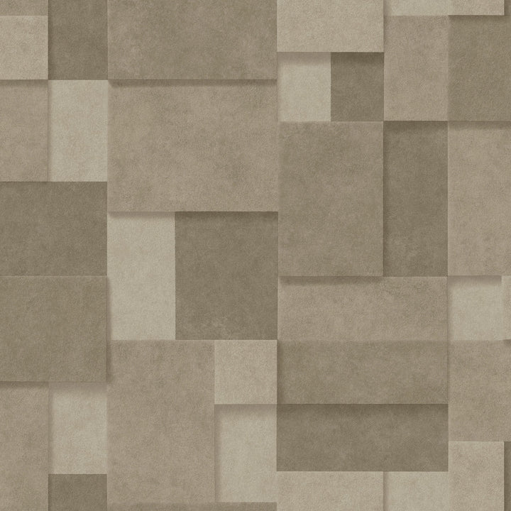 Duchamp Gold Metallic Squares Wallpaper by A-Street Prints Trilogy Covers about 56.4 square feet 20.5-in by 33-ft long roll Unpasted 20.9 - Fabric Carolina -