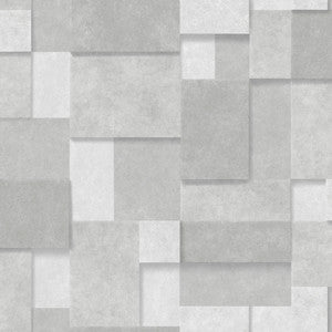 Duchamp Silver Metallic Squares Wallpaper by A-Street Prints