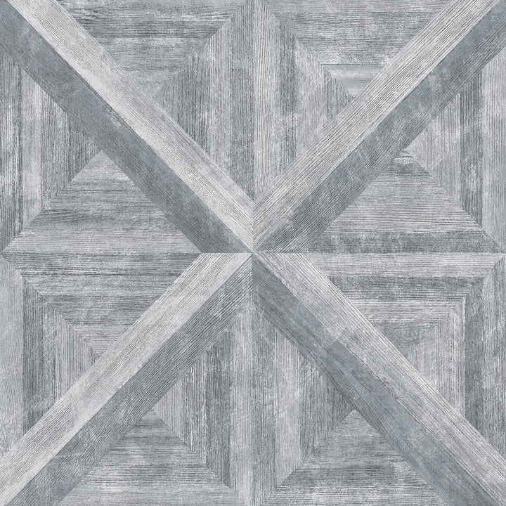 Carriage Grey Geometric Wood Wallpaper by A-Street Prints Trilogy Covers about 56.4 square feet 20.5-in by 33-ft long roll Unpasted 20.9 - Fabric Carolina -