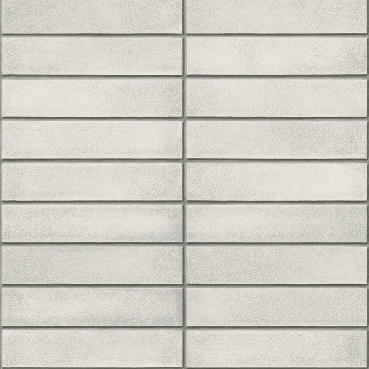 Midcentury Light Grey Modern Bricks Wallpaper by A-Street Prints Trilogy Covers about 56.4 square feet 20.5-in by 33-ft long roll Unpasted 20.9 - Fabric Carolina -