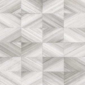 Stratum Grey Geometric Wood Wallpaper by A-Street Prints