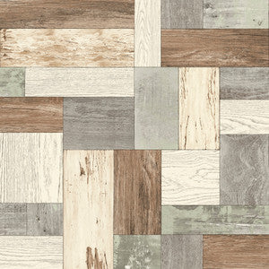 Knock on Wood Light Blue Distressed Wallpaper by A-Street Prints