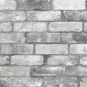 Rustin Grey Reclaimed Bricks Wallpaper by A-Street Prints