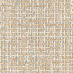 Aki Silver Basketweave Wallpaper by A-Street Prints