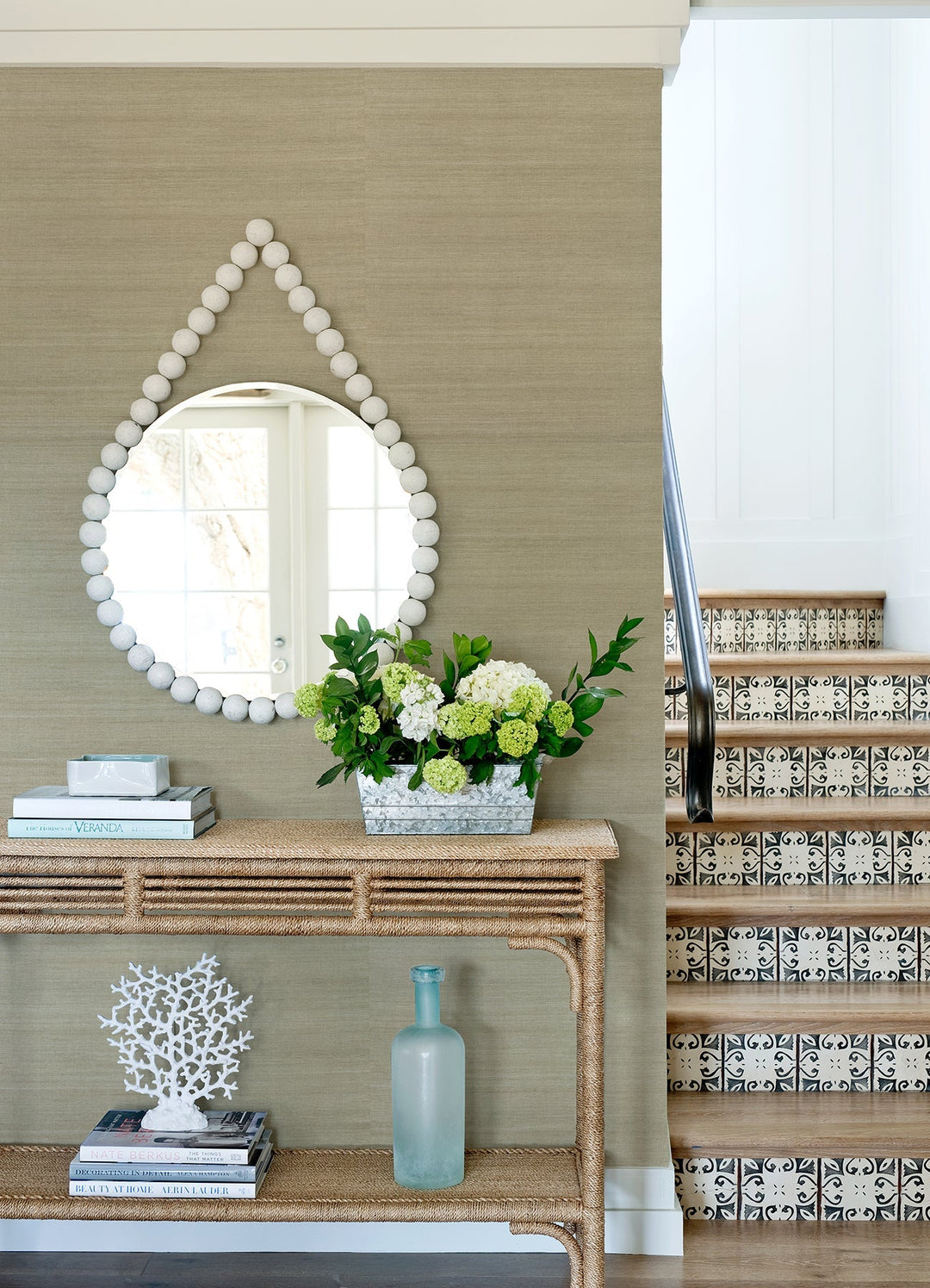 Galan Silver Sisal Grasscloth Wallpaper by A-Street Prints Designer