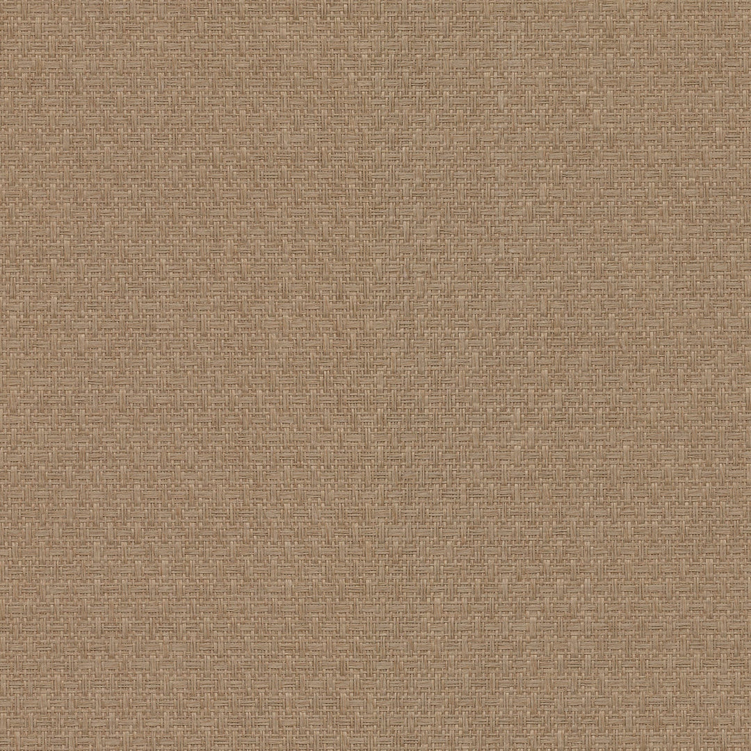 Huiqing Brown Geometric Weave Wallpaper by A-Street Prints Designer