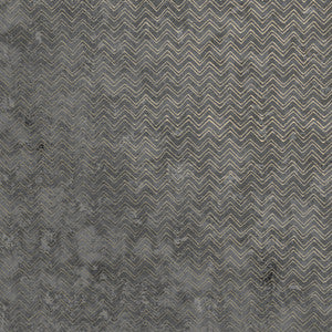 Luna Charcoal Distressed Chevron Wallpaper by Brewster