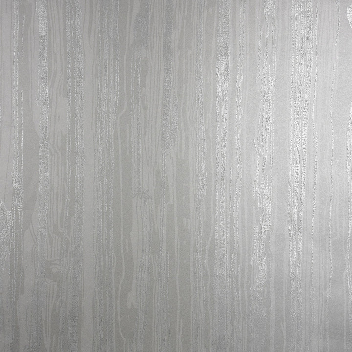 Nova Silver Faux Wood Wallpaper by Brewster Polished Covers about 57.8 square feet 21-in by 33-ft long roll Unpasted 12.6 - Fabric Carolina -
