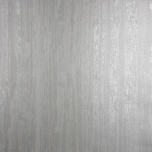 Nova Silver Faux Wood Wallpaper by Brewster