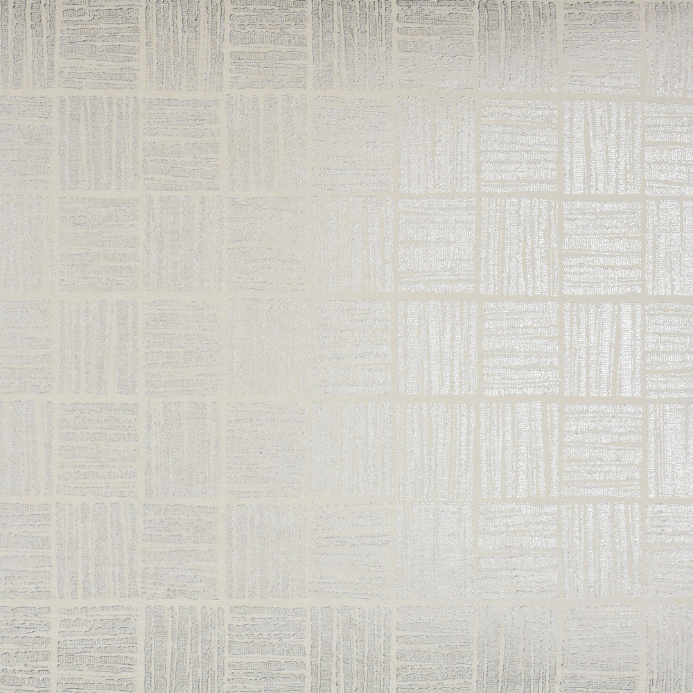 Glint Cream Distressed Geometric Wallpaper by Brewster Polished Covers about 57.8 square feet 21-in by 33-ft long roll Unpasted 25.2 - Fabric Carolina -
