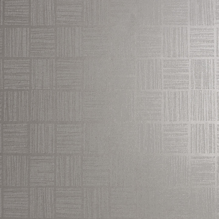 Glint Silver Distressed Geometric Wallpaper by Brewster Polished Covers about 57.8 square feet 21-in by 33-ft long roll Unpasted 25.2 - Fabric Carolina -