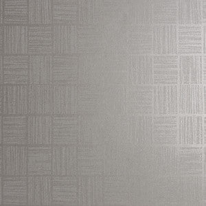 Glint Silver Distressed Geometric Wallpaper by Brewster