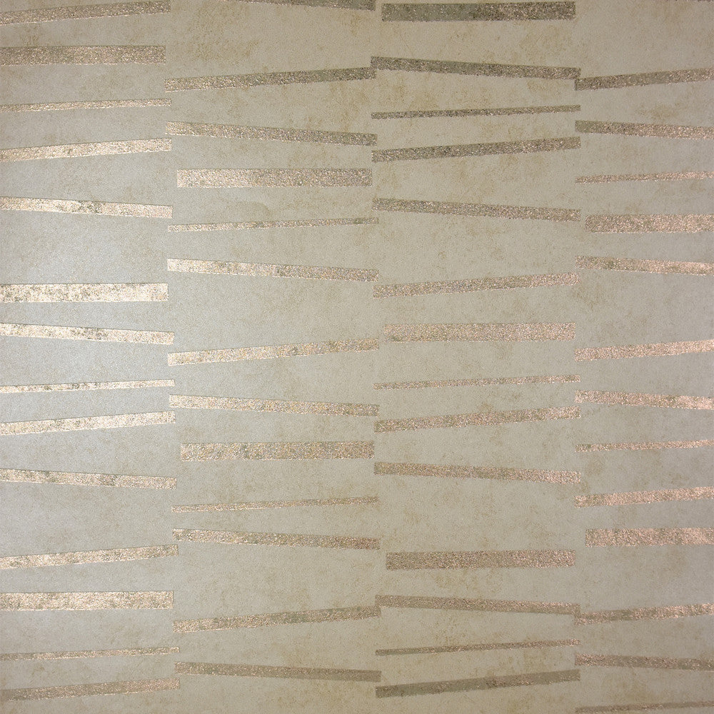 Luminescence Gold Abstract Stripe Wallpaper by Brewster Polished Covers about 57.8 square feet 21-in by 33-ft long roll Unpasted 20.9 - Fabric Carolina -