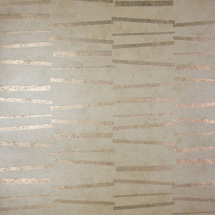 Luminescence Gold Abstract Stripe Wallpaper by Brewster Polished Covers about 57.8 square feet 21-in by 33-ft long roll Unpasted 20.9 - Fabric Carolina -