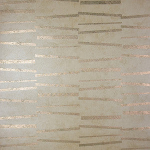 Luminescence Gold Abstract Stripe Wallpaper by Brewster