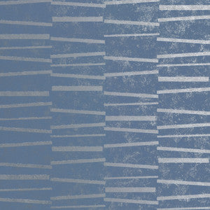 Luminescence Blue Abstract Stripe Wallpaper by Brewster