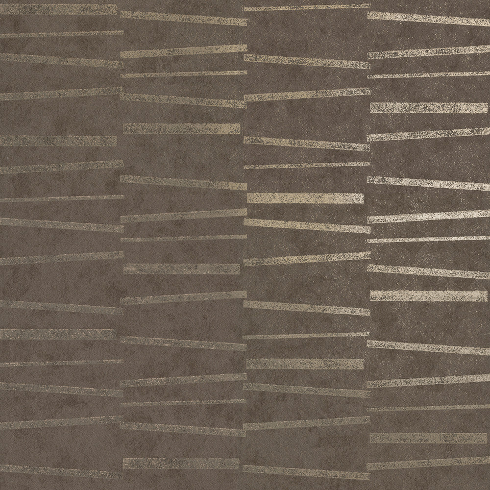 Luminescence Brown Abstract Stripe Wallpaper by Brewster Polished Covers about 57.8 square feet 21-in by 33-ft long roll Unpasted 20.9 - Fabric Carolina -