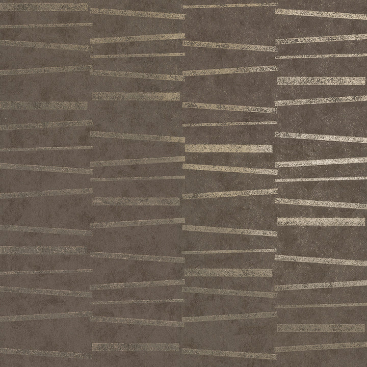 Luminescence Brown Abstract Stripe Wallpaper by Brewster Polished Covers about 57.8 square feet 21-in by 33-ft long roll Unpasted 20.9 - Fabric Carolina -